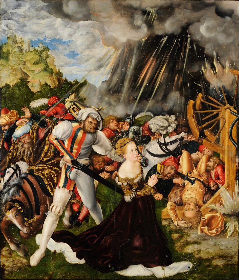 El martirio de Santa Catalina - Lucas Cranach el Viejo