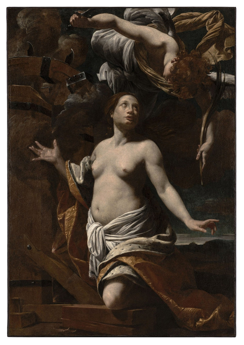 El martirio de Santa Catalina - Simon Vouet
