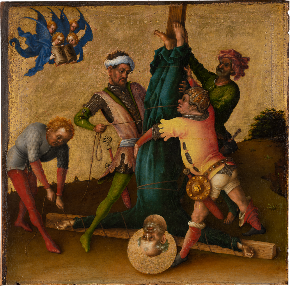 Le martyre des apôtres : le martyre de saint Pierre - Stefan Lochner image 1 tableau peint à l’huile sur toile