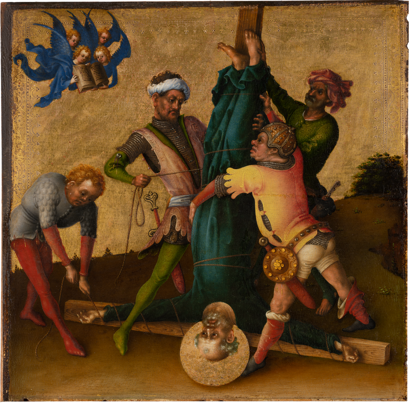 El martirio de los apóstoles: el martirio de san Pedro - Stefan Lochner