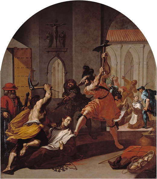 Le martyre des chartreux de Roermond - Vincenzo Carducci image 1 reproduction artisanale de tableau