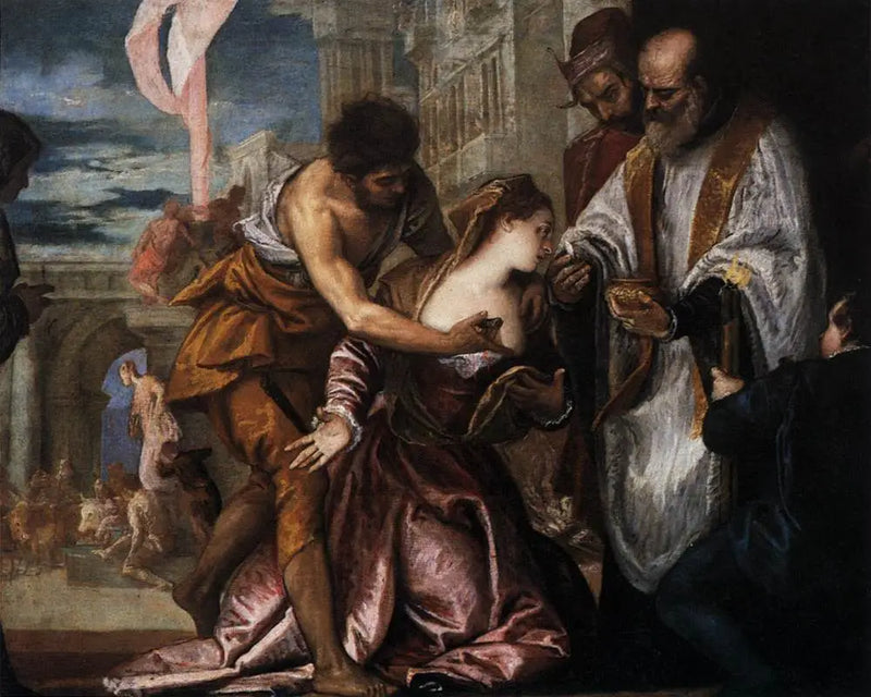 La martirio y la última comunión de Santa Lucía - Paolo Veronese