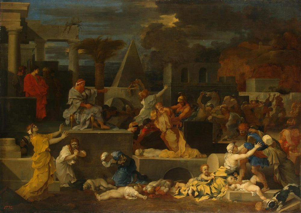 Le Massacre des Innocents - Sébastien Bourdon image 1 reproduction artisanale de tableau