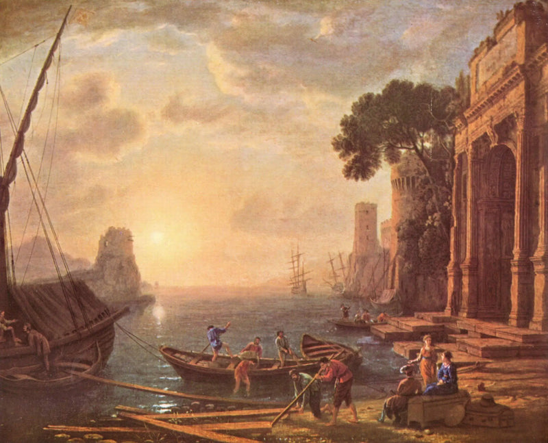 La mañana en un puerto marítimo - Claude Lorrain