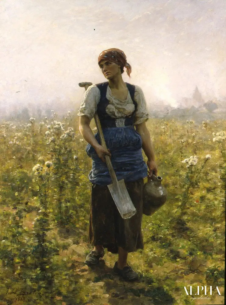 Le Matin - Jules Breton - Reproductions de tableaux et peintures haut de gamme