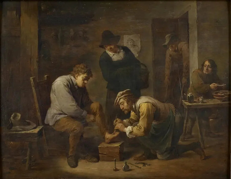 El médico del pie - David Teniers el Joven