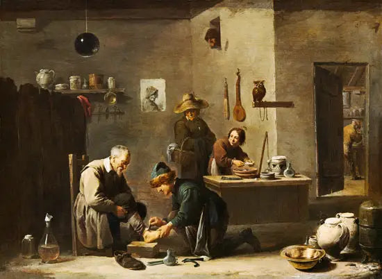 El médico del pueblo - David Teniers el Joven