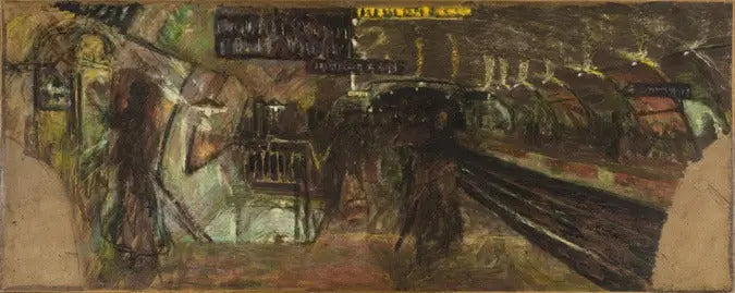 El Metro, la estación Villiers - Édouard Vuillard
