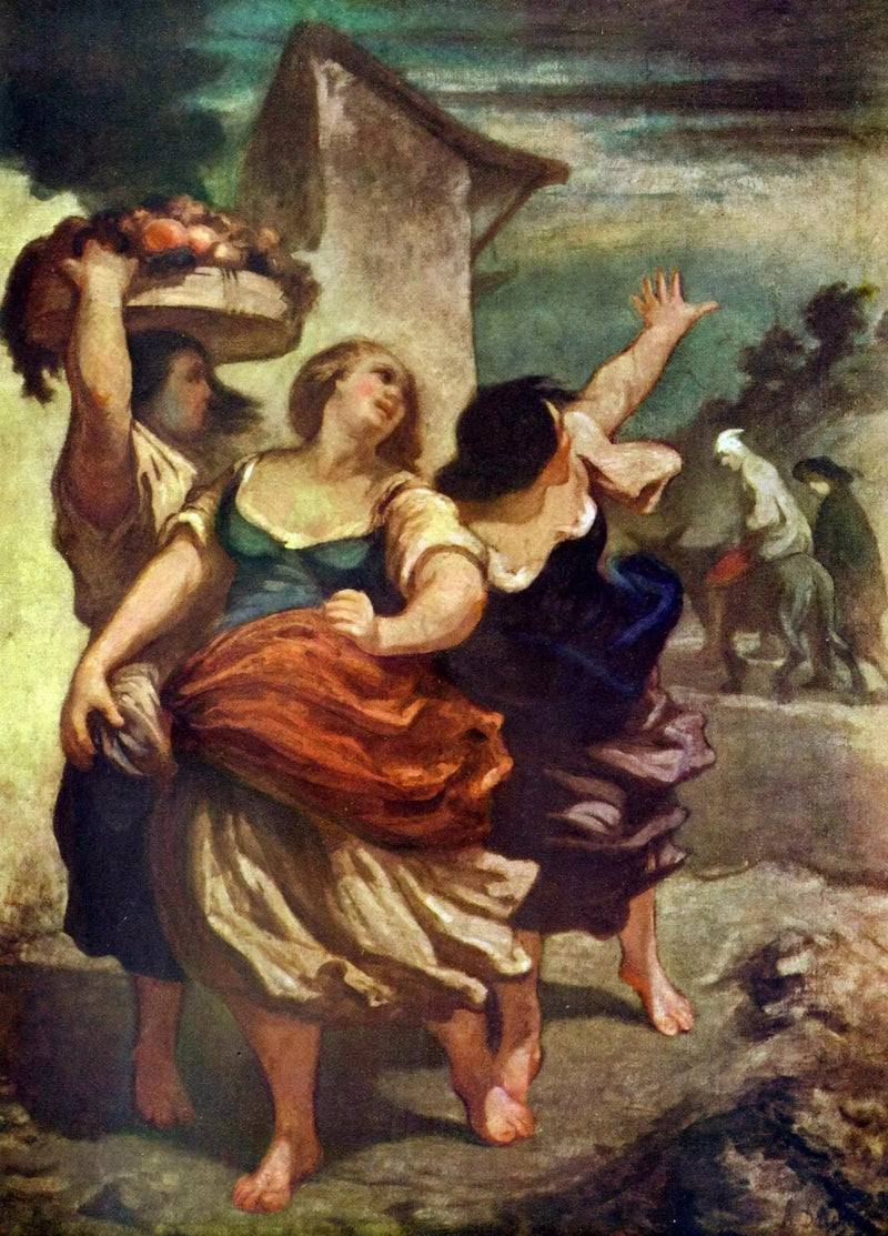 El molinero, su hijo y el burro - Honoré Daumier