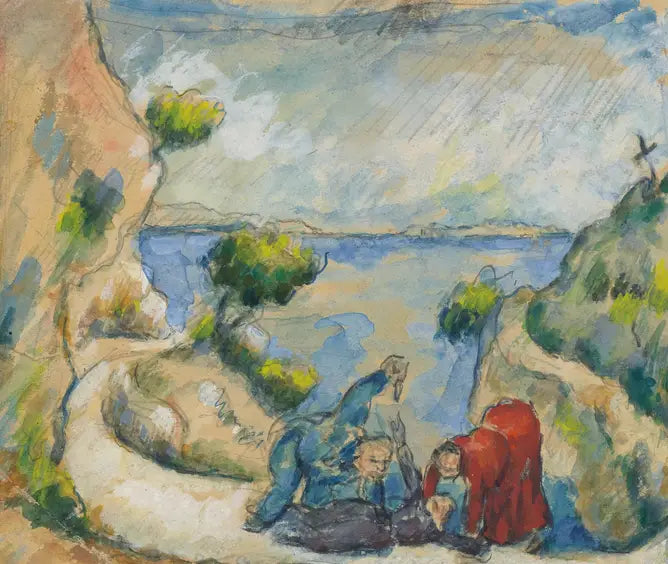 El asesinato en el barranco - Paul Cézanne