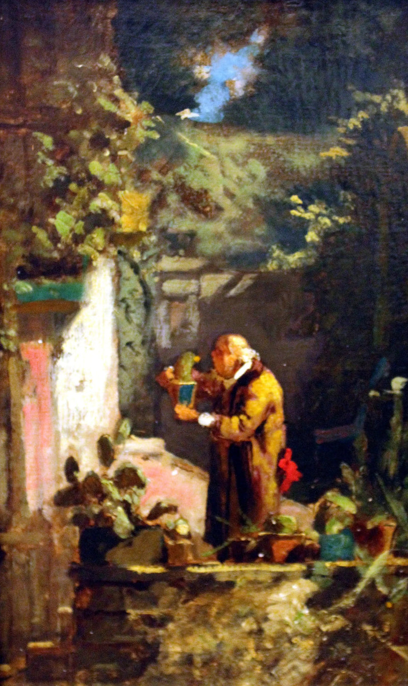El ministro cuidando sus cactus - Carl Spitzweg