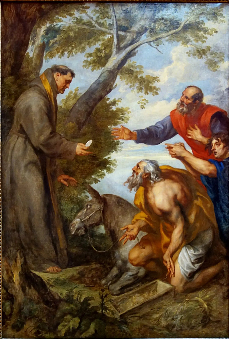 El milagro de la mula - Antoine van Dyck