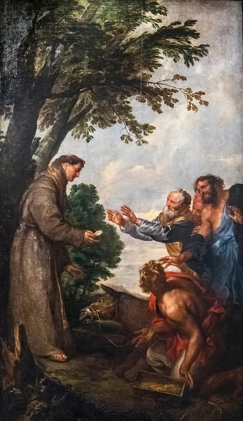 El milagro de la mula - Antoine van Dyck