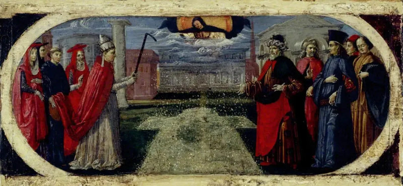 El Milagro de la Nieve - Pietro Perugino