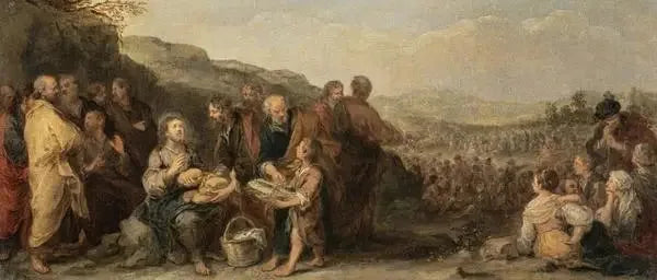 El milagro de los panes y los peces - Bartolomé Esteban Murillo