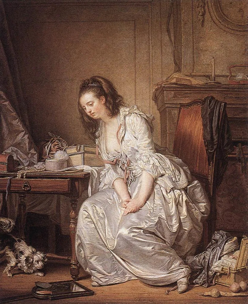 El espejo roto - Jean-Baptiste Greuze