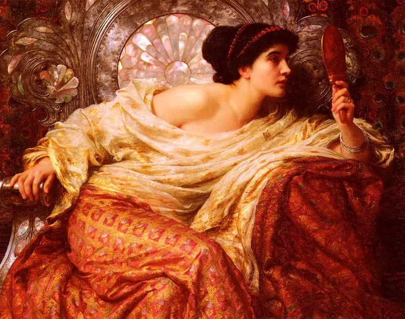 El espejo - Frank Bernard Dicksee