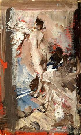 El modelo del artista, Montecatini - Giovanni Boldini