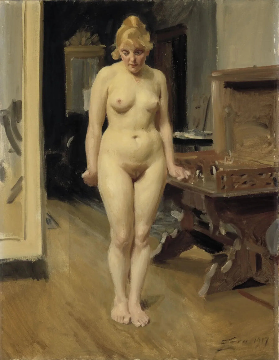 El modelo tímido - Anders Zorn