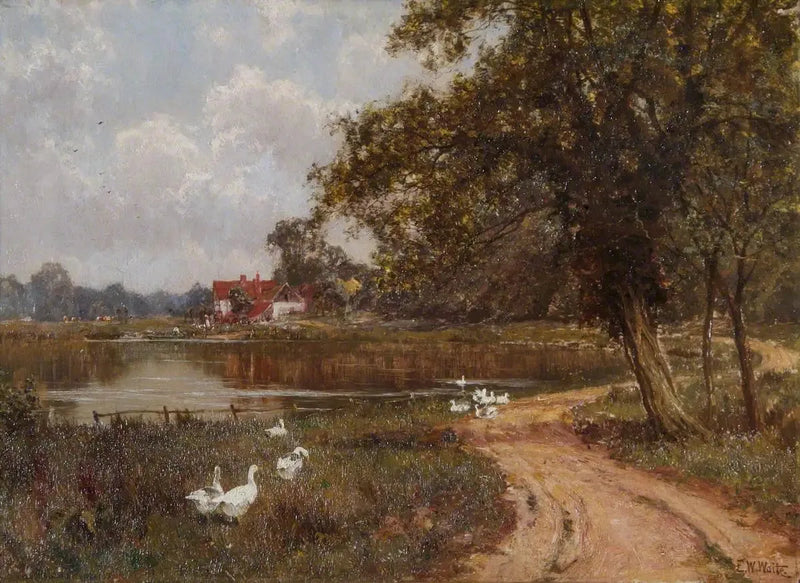 La Mole en Brockham, Surrey - Edward Wilkins Waite