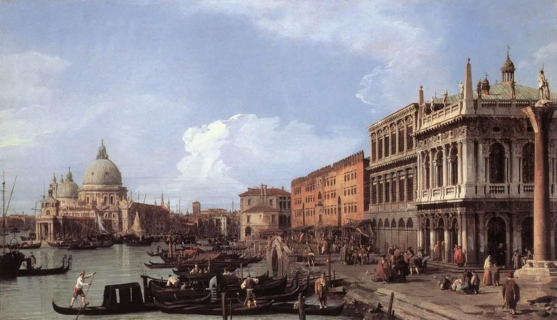 el Môle : hacia el oeste - Canaletto