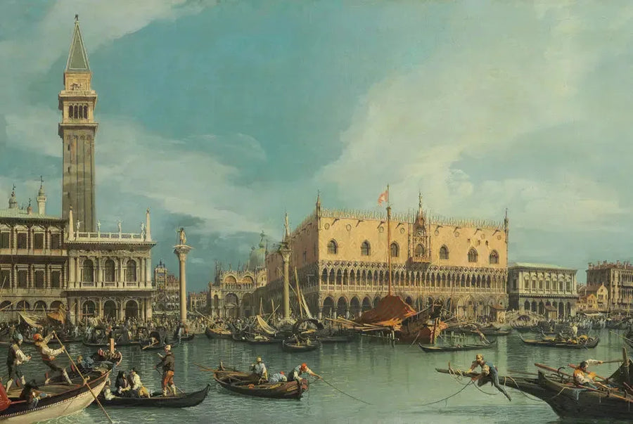 El Molo, Venecia, desde el Bacino di San Marco - Canaletto