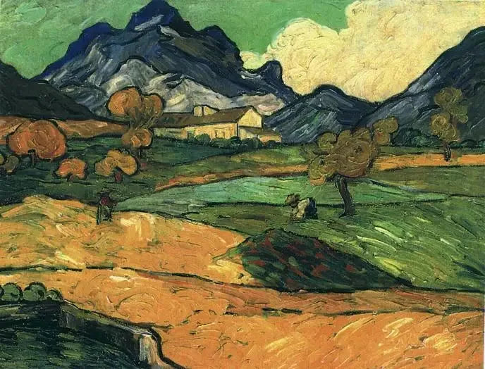 El Mont Gaussier con la Masía de Saint-Paul - Vincent van Gogh