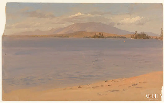 Le Mont Katahdin du lac Millinocket - Frederic Edwin Church - Reproductions de tableaux et peintures haut de gamme