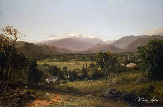 Le Mont Washington depuis la vallée de Conway - John Frederick Kensett - Reproductions de tableaux et peintures haut de gamme