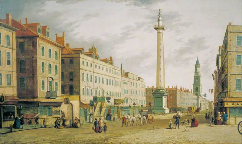 El monumento de Gracechurch Street, Londres - Canaletto