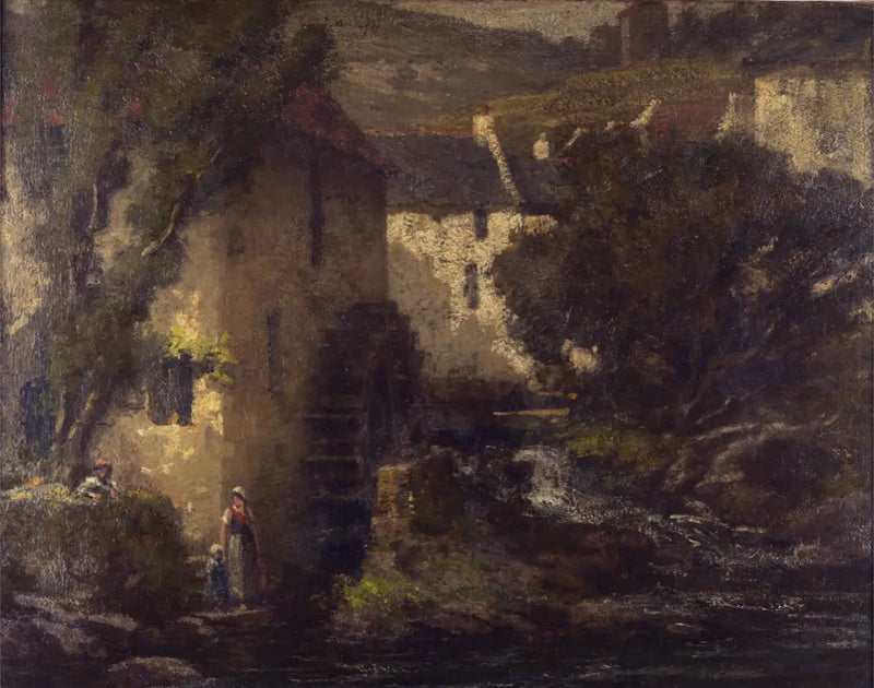 El molino de agua - Gustave Courbet