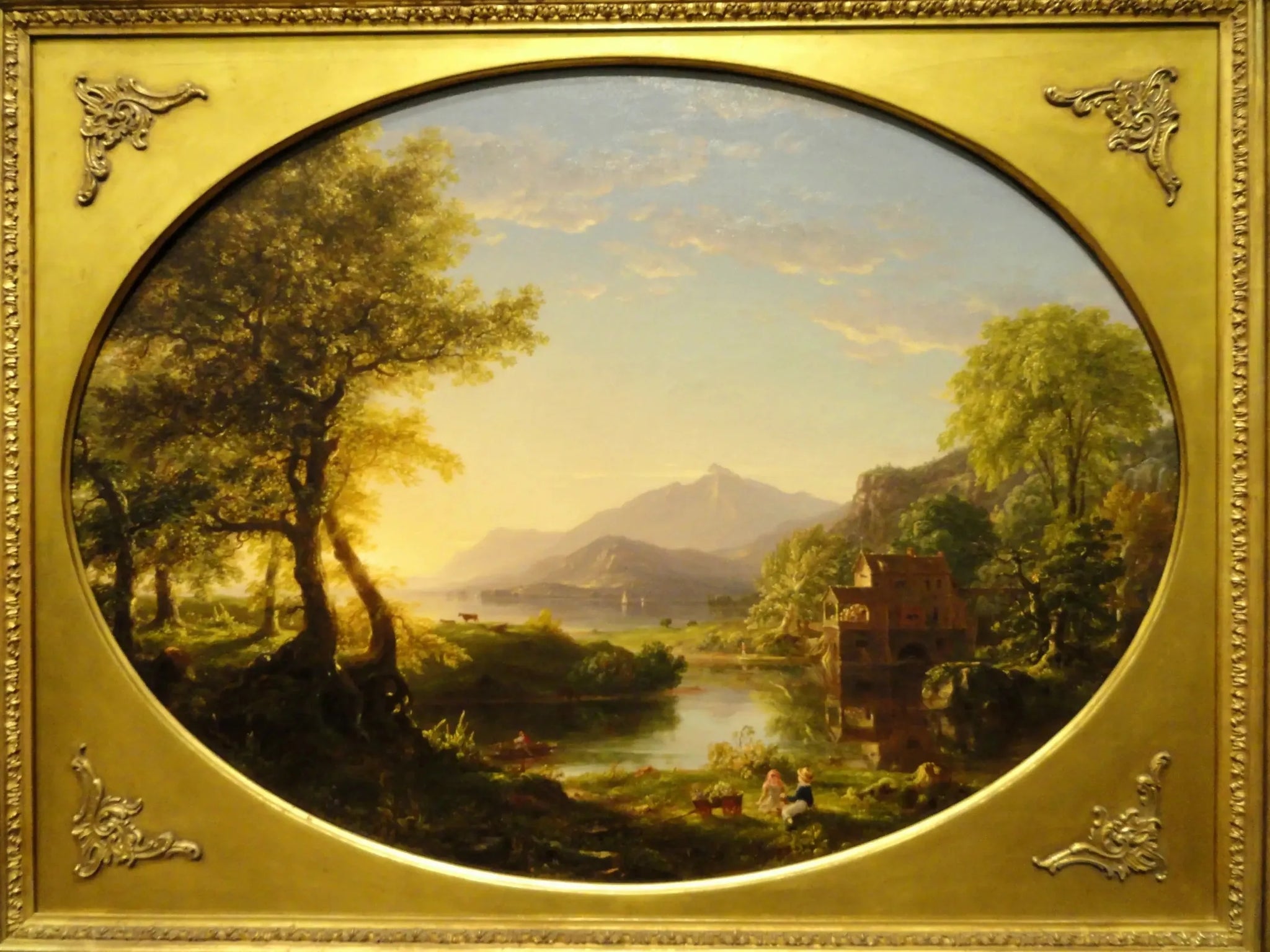 Le Moulin, coucher de soleil - Thomas Cole image 1 reproduction réalisée par Alpha Reproduction