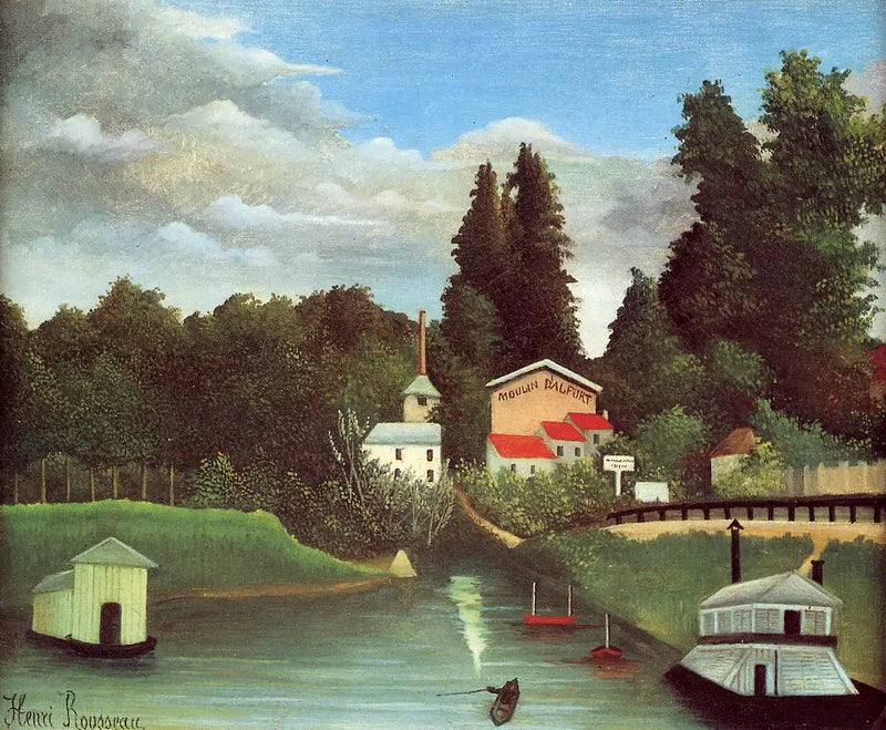 El Molino de Alfort - Henri Rousseau