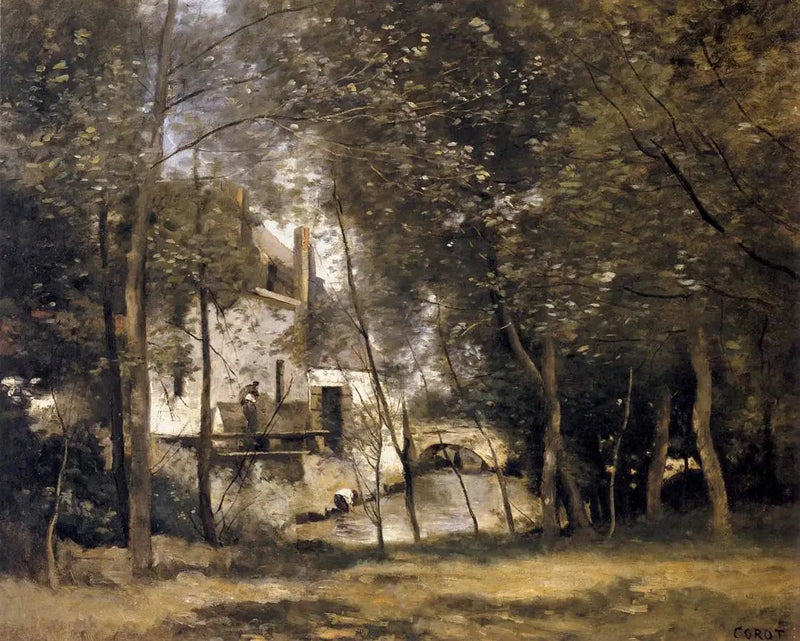 El molino de Saint-Nicolas-lez-Arras - Jean-Baptiste Camille Corot