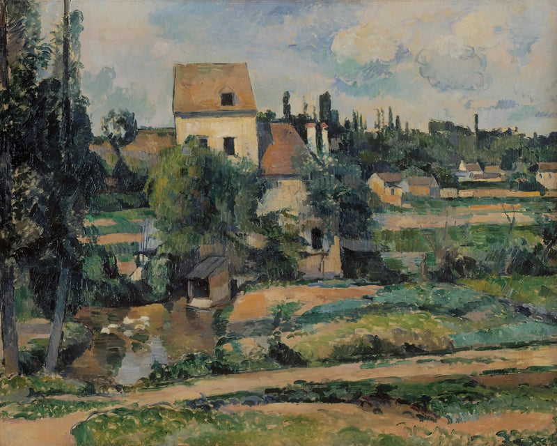 El molino sobre la Couleuvre en Pontoise - Paul Cézanne