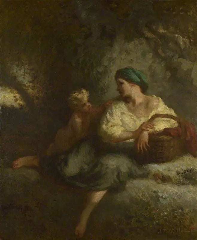 El susurro - Jean-François Millet
