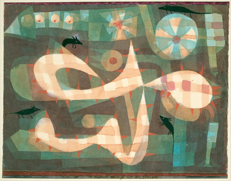 El alambre de espino con los ratones - Paul Klee
