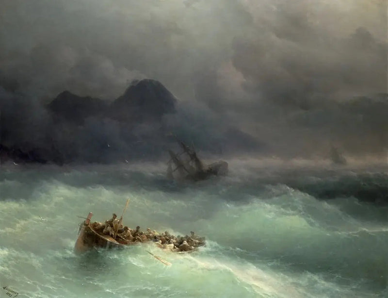 El naufragio - Iván Aivazovski