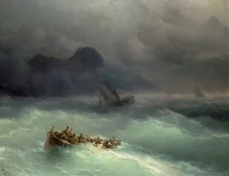El naufragio - Iván Aivazovski