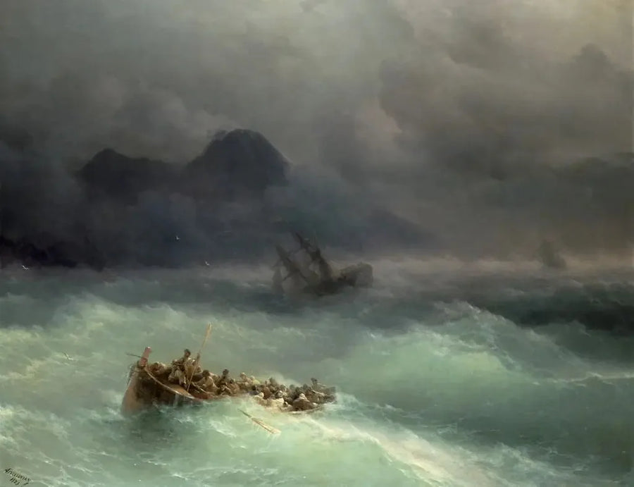 El naufragio - Iván Aivazovski