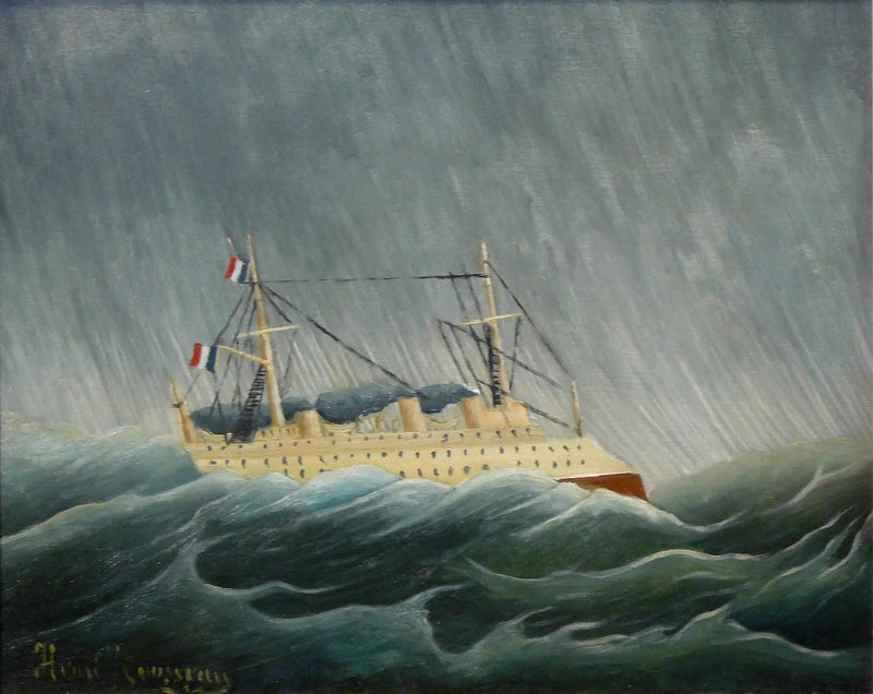 El barco en la tormenta - Henri Rousseau