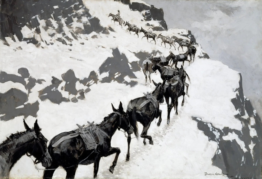 El paquete Mula - Frederic Remington