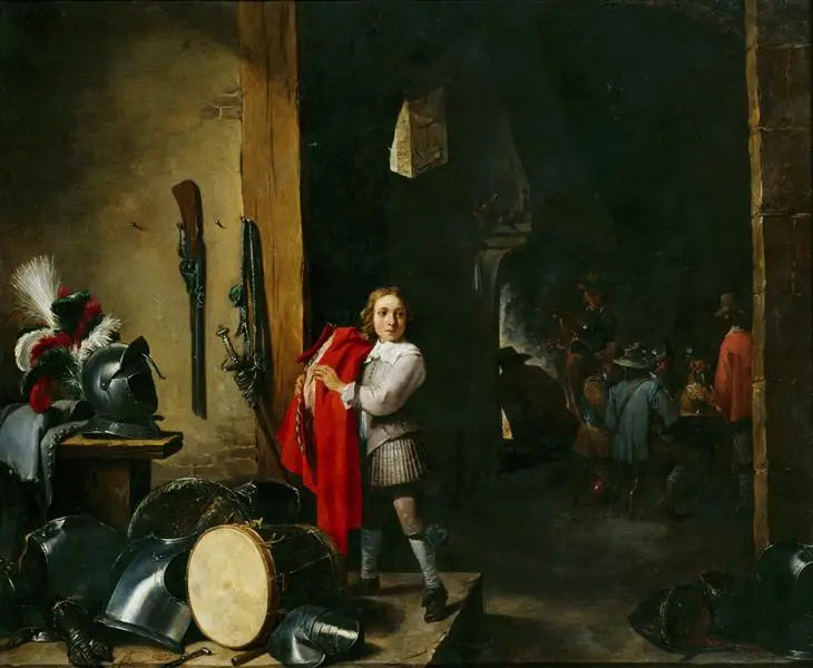 La página en la sala de guardia - David Teniers el Joven