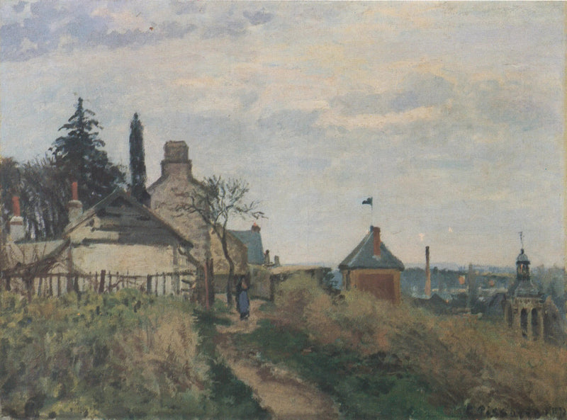 El Palacio de Justicia, Pontoise - Camille Pissarro