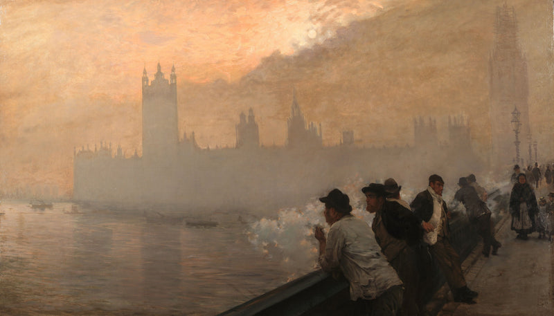 El palacio de Westminster, Londres - Giuseppe De Nittis