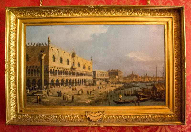 El Palacio del Dogo y la Riva degli Schiavoni, Venecia - Canaletto