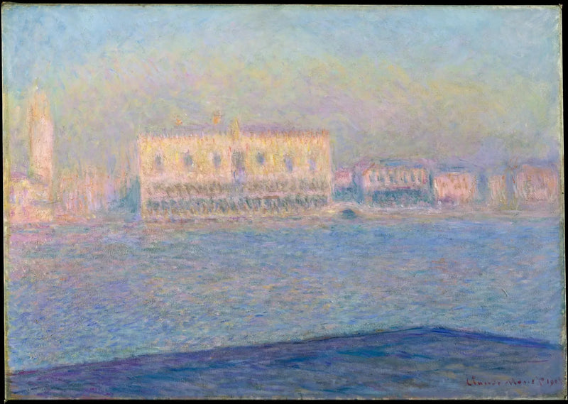 El palacio del dux visto desde San Giorgio Maggiore - Claude Monet