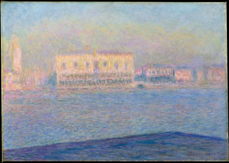 El palacio del dux visto desde San Giorgio Maggiore - Claude Monet