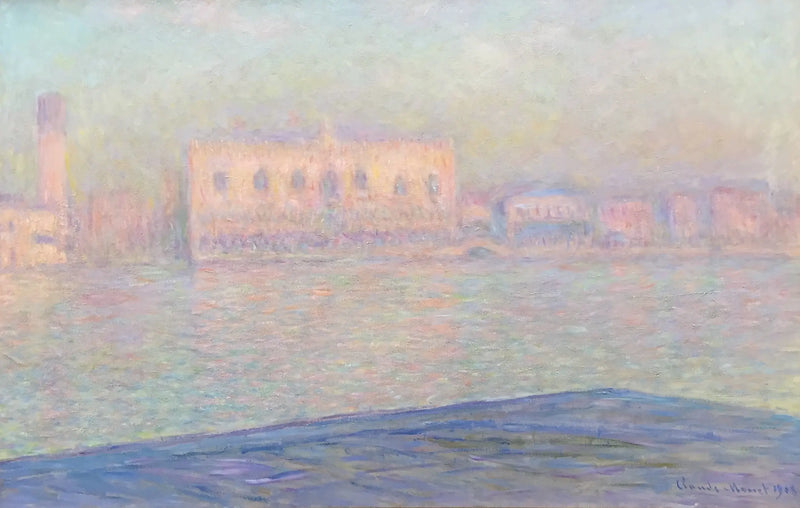 El Palacio Ducal visto desde San Jorge Mayor - Claude Monet