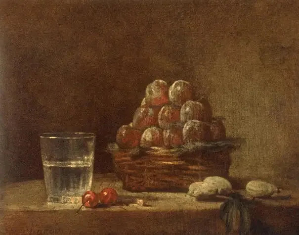 La cesta de ciruelas - Jean Simeón Chardin